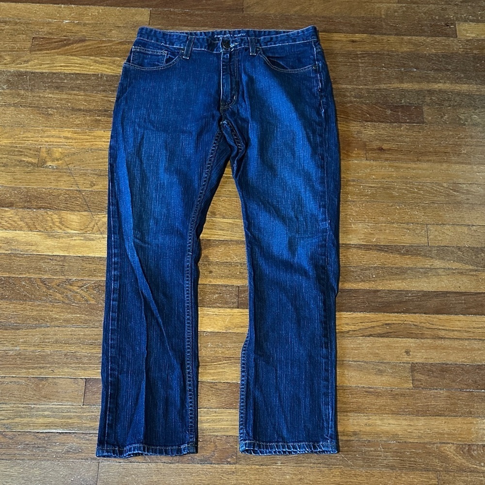 Johnston & Murphy Men's Slim Fit Straight Leg Jeans, 34x31